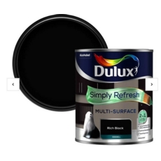 DULUX SIMPLY REFRESH M/S EGGSHELL RICH BLACK 750ML